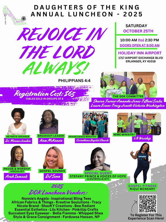 Daughters of the King Annual Luncheon Oct. 25th