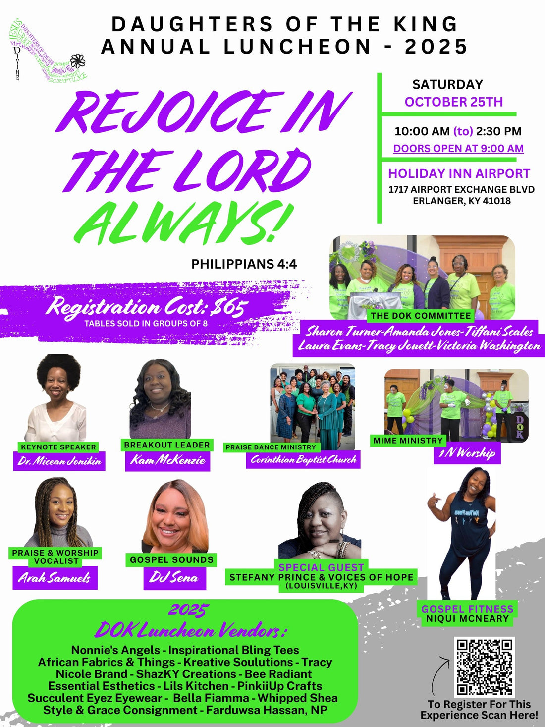 Daughters of the King Annual Luncheon Oct. 25th
