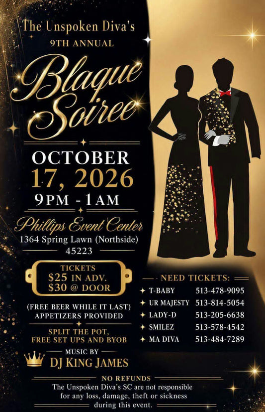 Blaque Soiree with Unspoken Divas October 17th
