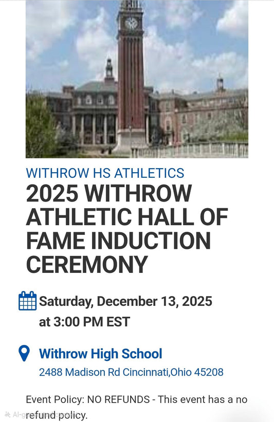 2025 Withrow Hall of Fame Induction Ceremony 12/13