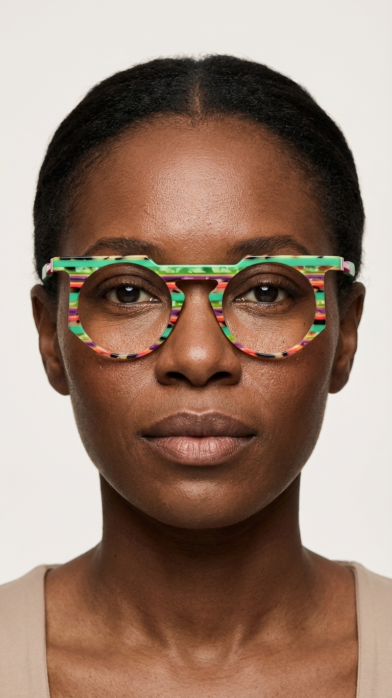 woman wearing frames